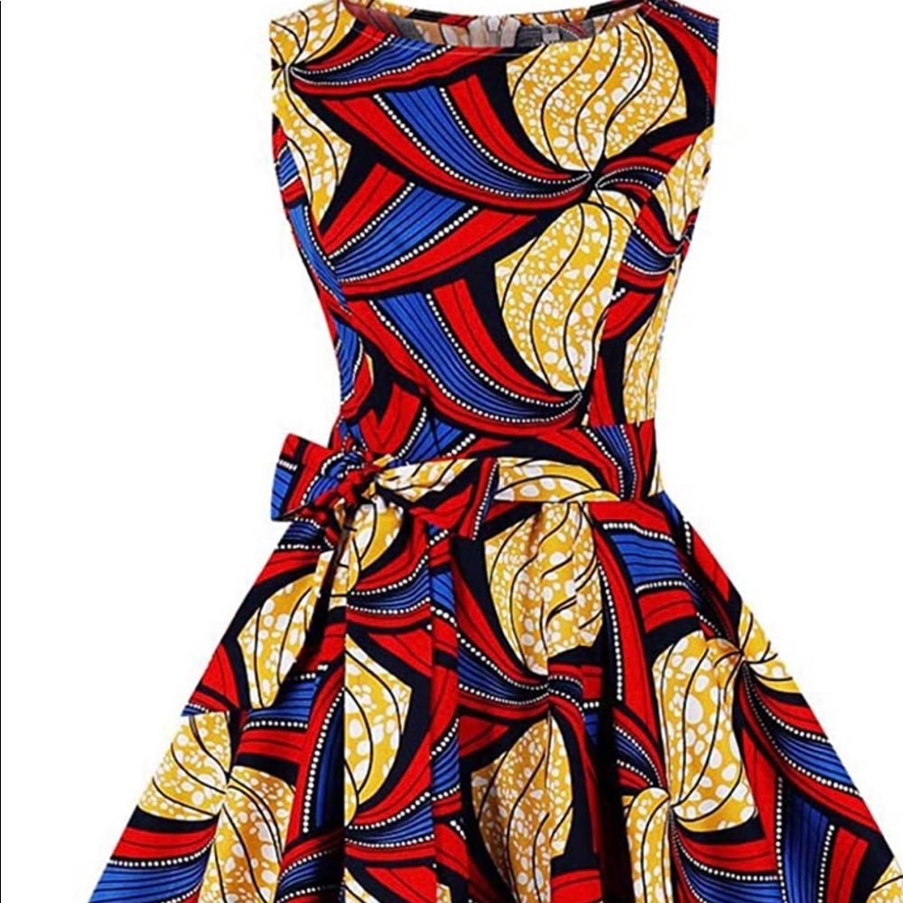 African tribal print dress